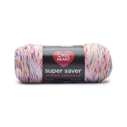 Red Heart Super Saver Jumbo Speckle Yarn Bubblegum Speckle