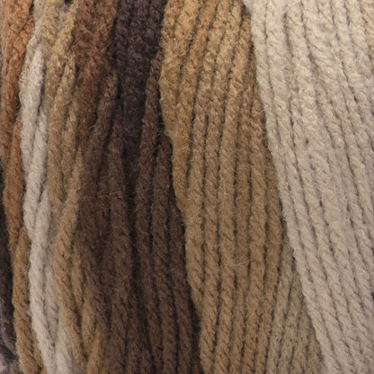 Red Heart Super Saver Jumbo Yarn Latte Stripe