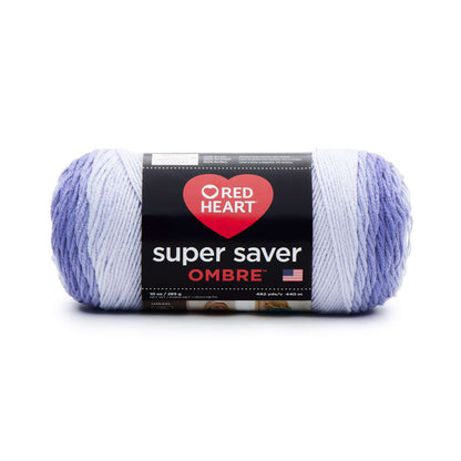 Red Heart Super Saver Ombre Yarn Baja Blue