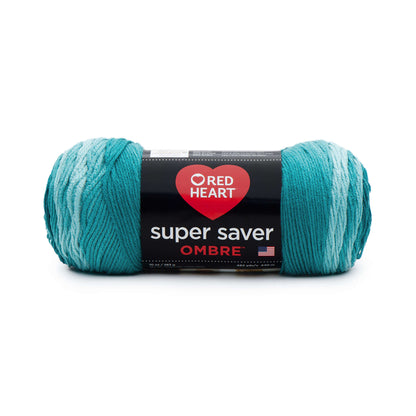 Red Heart Super Saver Ombre Yarn Deep Teal