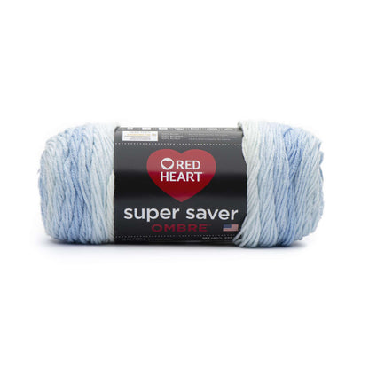 Red Heart Super Saver Ombre Yarn Light Blue
