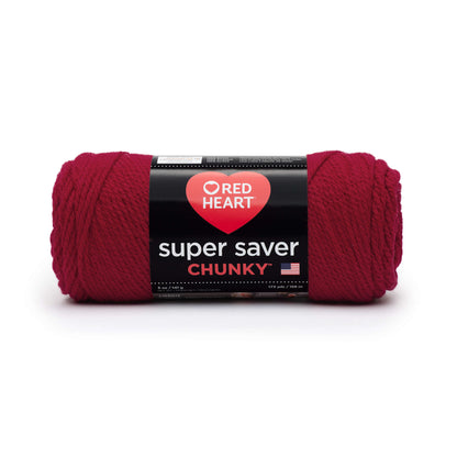 Red Heart Super Saver Chunky Yarn - Discontinued Shades Cherry Red