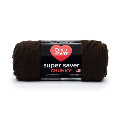 Red Heart Super Saver Chunky Yarn - Discontinued Shades Coffee