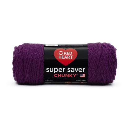 Red Heart Super Saver Chunky Yarn - Discontinued Shades Dark Orchid