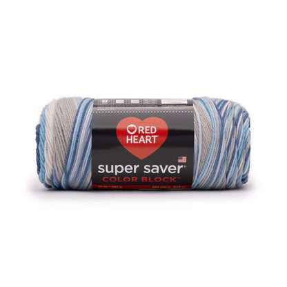 Red Heart Super Saver Color Block Yarn Coastline