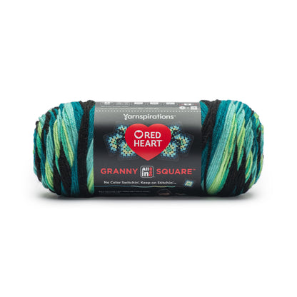 Red Heart All In One Granny Square Yarn (250g/8.8oz) Black - Cyber Leaf