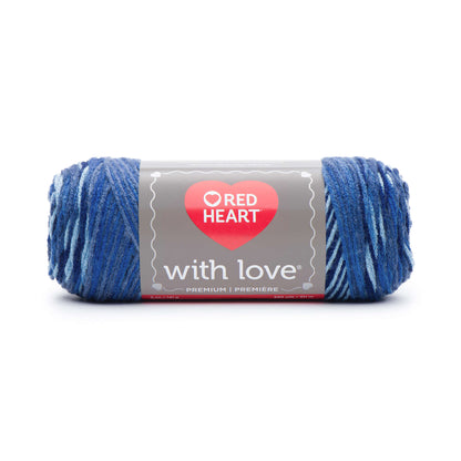 Red Heart With Love Yarn Deep Blues