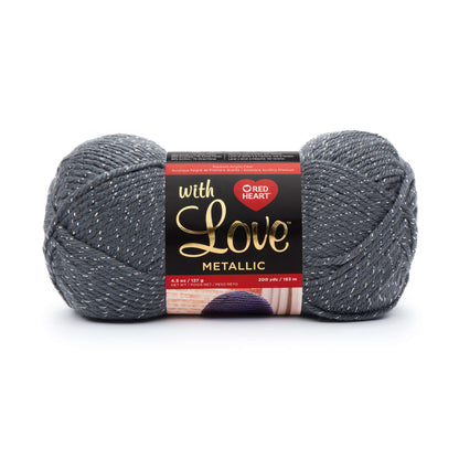 Red Heart With Love Metallic Yarn - Discontinued Shades Charcoal