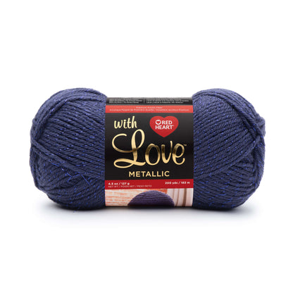Red Heart With Love Metallic Yarn - Discontinued Shades Royal