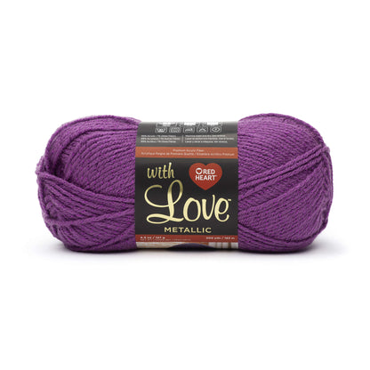 Red Heart With Love Metallic Yarn - Discontinued Shades Purple