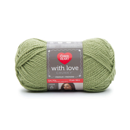 Red Heart With Love Chunky Yarn - Discontinued Shades Lettuce