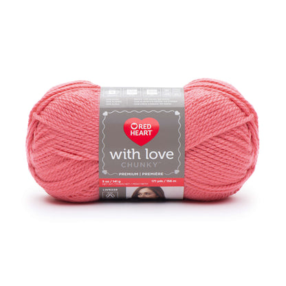 Red Heart With Love Chunky Yarn - Discontinued Shades Papaya