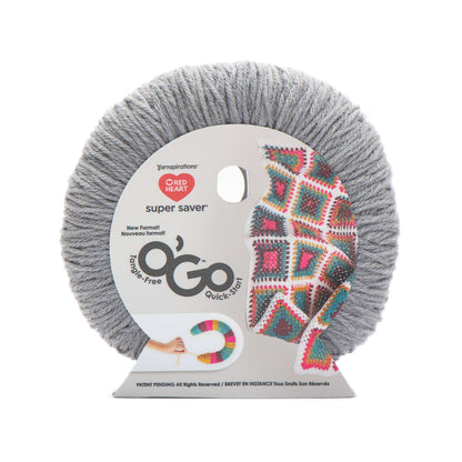 Red Heart Super Saver O'Go Yarn - Discontinued Shades Dusty Gray