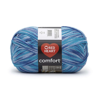 Red Heart Comfort Yarn Turquoise/Blue Print