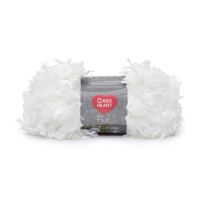 Red Heart Fur Yarn - Discontinued Shades Snow
