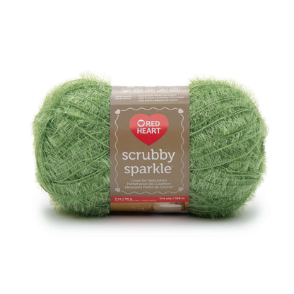 Red Heart Scrubby Sparkle Yarn Avocado