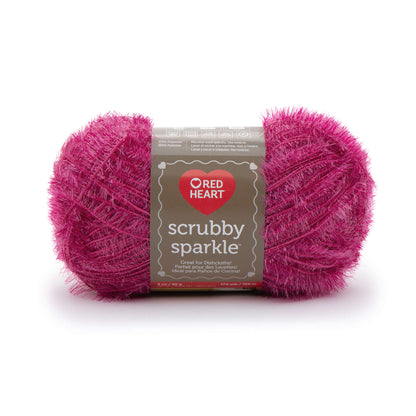 Red Heart Scrubby Sparkle Yarn Watermelon