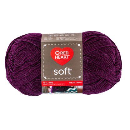 Red Heart Soft Yarn (283g/10oz) - Clearance Shades Grape