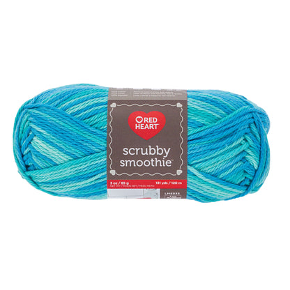 Red Heart Scrubby Smoothie Yarn - Discontinued Shades Tide