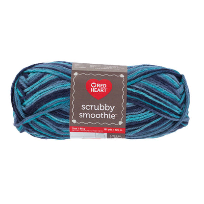 Red Heart Scrubby Smoothie Yarn - Discontinued Shades Calm Print
