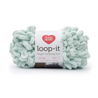Red Heart Loop-It Yarn - Discontinued Shades Mint To Be