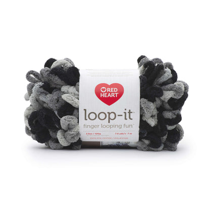 Red Heart Loop-It Yarn - Discontinued Shades School Of Rocks