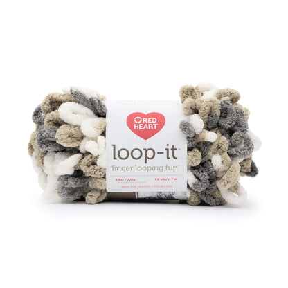 Red Heart Loop-It Yarn - Discontinued Shades Mixtaupe