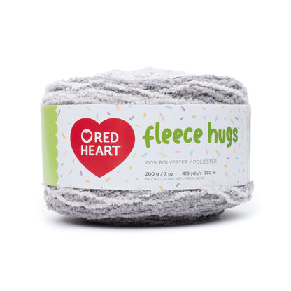 Red Heart Fleece Hugs Yarn - Discontinued Shades Cloudy Day