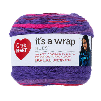 Red Heart It's A Wrap Hues Yarn - Discontinued Shades Jammin Grape