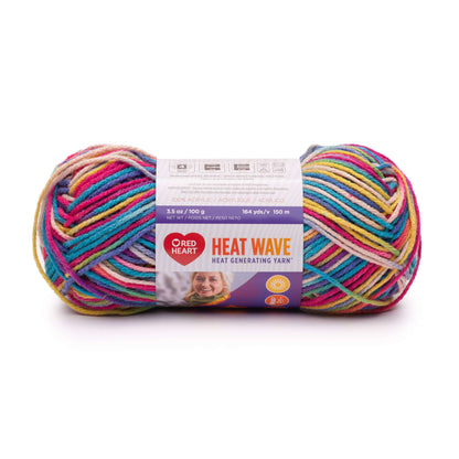Red Heart Heat Wave Yarn - Discontinued Shades Wild Bloom
