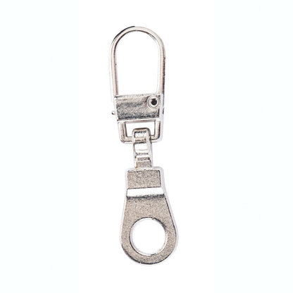 Coats & Clark Zipper Pulls Silver Pop Top