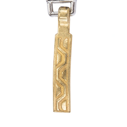 Coats & Clark Zipper Pulls Gold Embossed Aztec