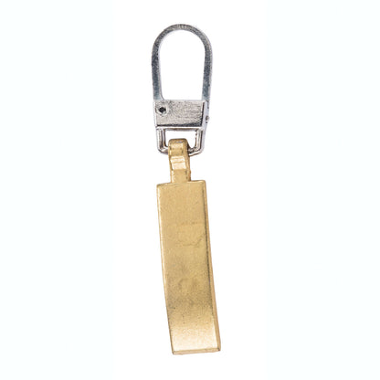 Coats & Clark Zipper Pulls Gold Flat Wave