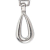 Silver Open Tear Drop