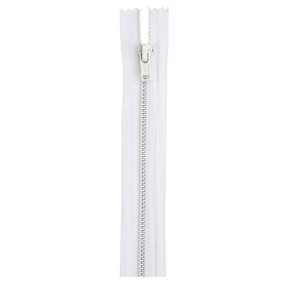 Coats & Clark All Purpose Metal Zippers - 9 inches White