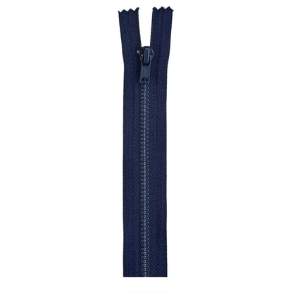 Coats & Clark All Purpose Metal Zippers - 9 inches Navy