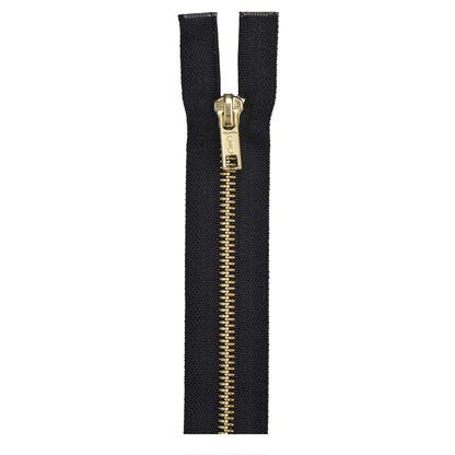 Coats & Clark Heavy Weight Separating Brass Zippers 22"