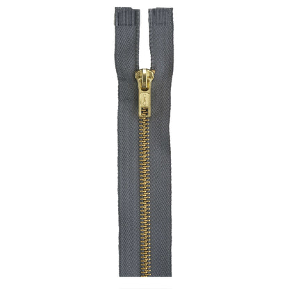 Coats & Clark Heavy Weight Separating Brass Zippers 22"