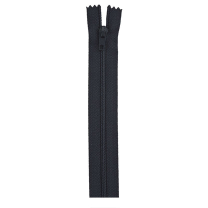 Coats & Clark Polyester Trouser Zippers - 11 inches - Clearance Shades Black
