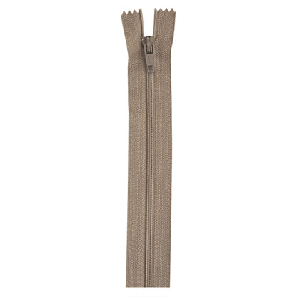 Coats & Clark Polyester Trouser Zippers - 11 inches - Clearance Shades Cloister Brown