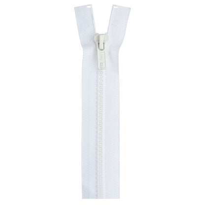 Coats & Clark Sport Separating Zippers - 22 inches White