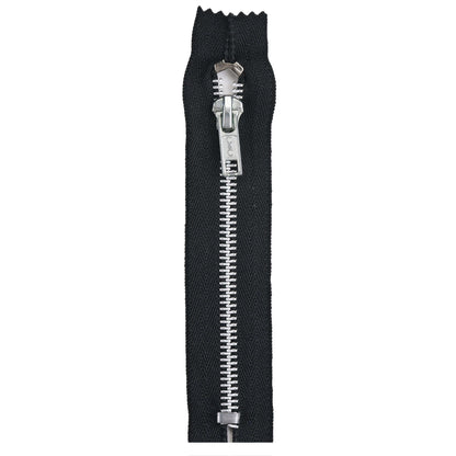 Coats & Clark Aluminum Pocket Zippers - 5 inches Black