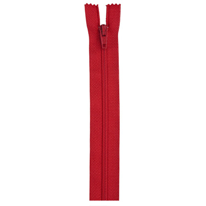 Coats & Clark Polyester All Purpose Zippers 4" - Clearance Shades Atom Red