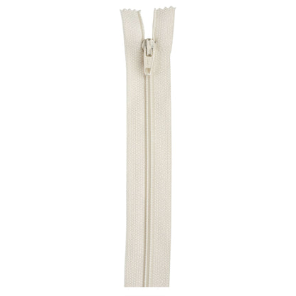 Coats & Clark Polyester All Purpose Zippers 4" - Clearance Shades Natural