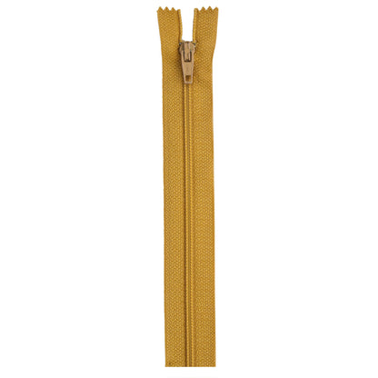 Coats & Clark Polyester All Purpose Zippers 7" - Clearance Shades Mine Gold