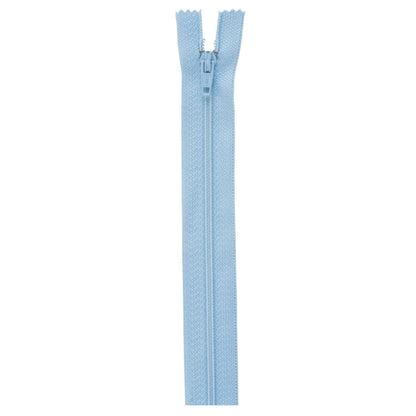 Coats & Clark Polyester All Purpose Zippers 7" - Clearance Shades Icy Blue