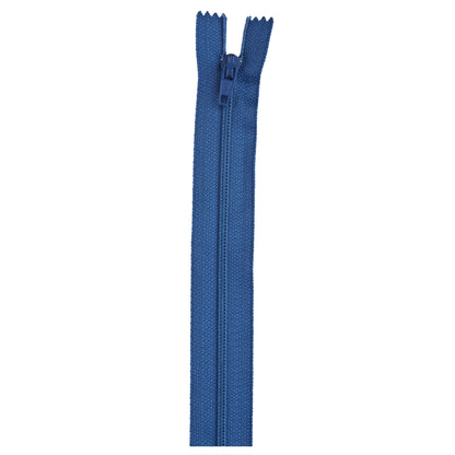 Coats & Clark Polyester 9 Inch All Purpose Zippers - Clearance Shades Soldier Blue