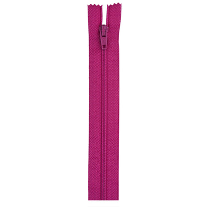 Coats & Clark Polyester 9 Inch All Purpose Zippers - Clearance Shades Red Rose