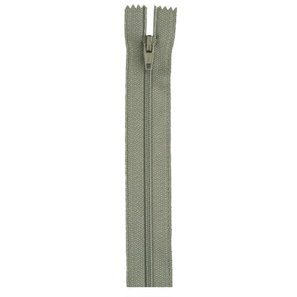 Coats & Clark Polyester 9 Inch All Purpose Zippers - Clearance Shades Green Linen