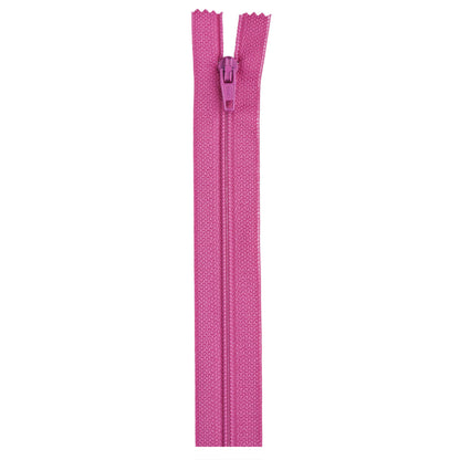Coats & Clark Polyester 18 Inch All Purpose Zippers - Clearance Shades Dark Rose